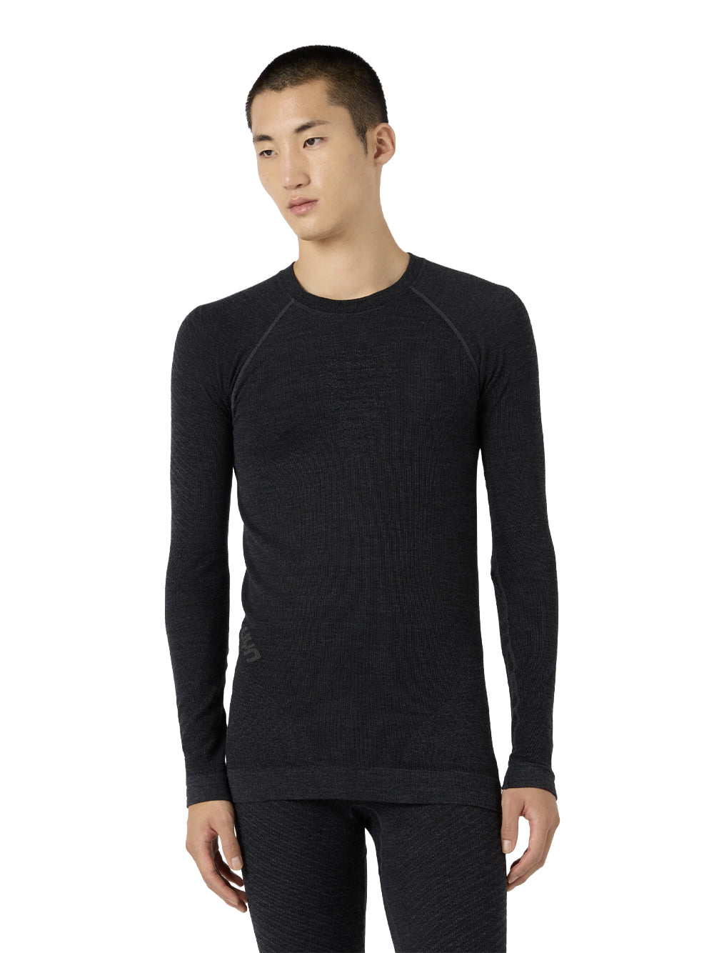 UYN-MAN CASHMERE BIOTECH SHIRT-U100563.93 J247 GREY ROCK/BLACK