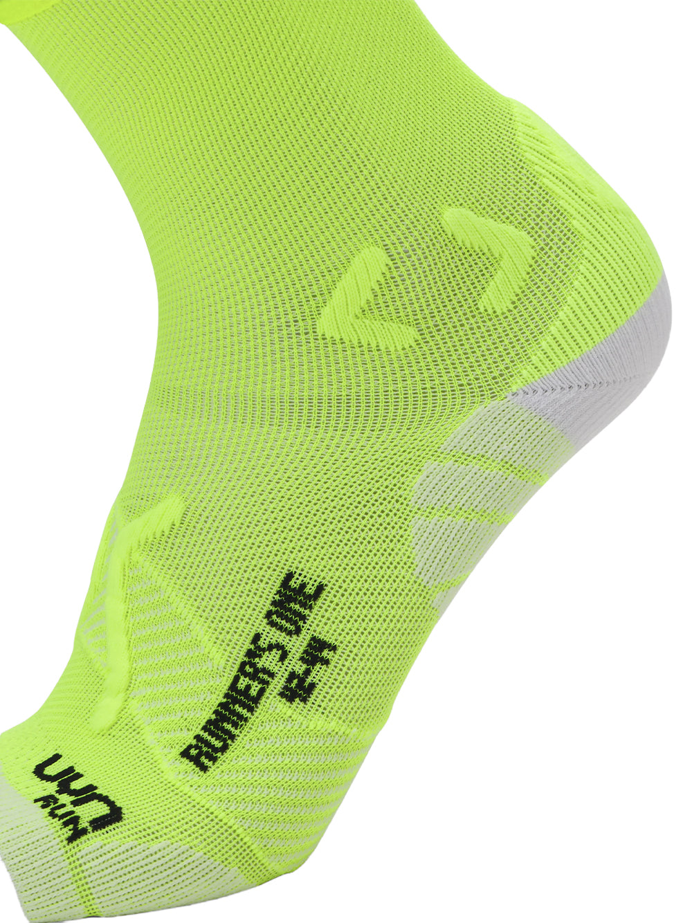 UYN-MAN RUNNER`S ONE SHORT SOCKS-S100271.93 Y303 YELLOW FLUO/WHITE