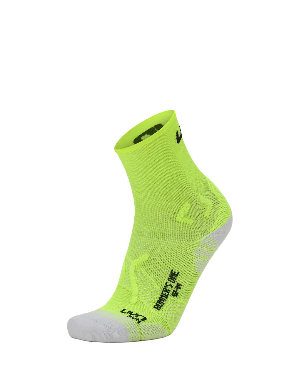 UYN-MAN RUNNER`S ONE SHORT SOCKS-S100271.93 Y303 YELLOW FLUO/WHITE