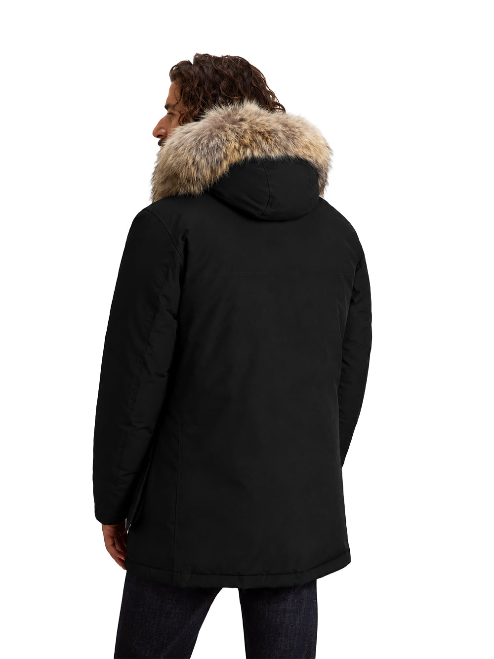 WOOLRICH-ARCTIC DETACHABLE FUR PARKA-CFWOOU0482MBUT0001 BLK/BLACK