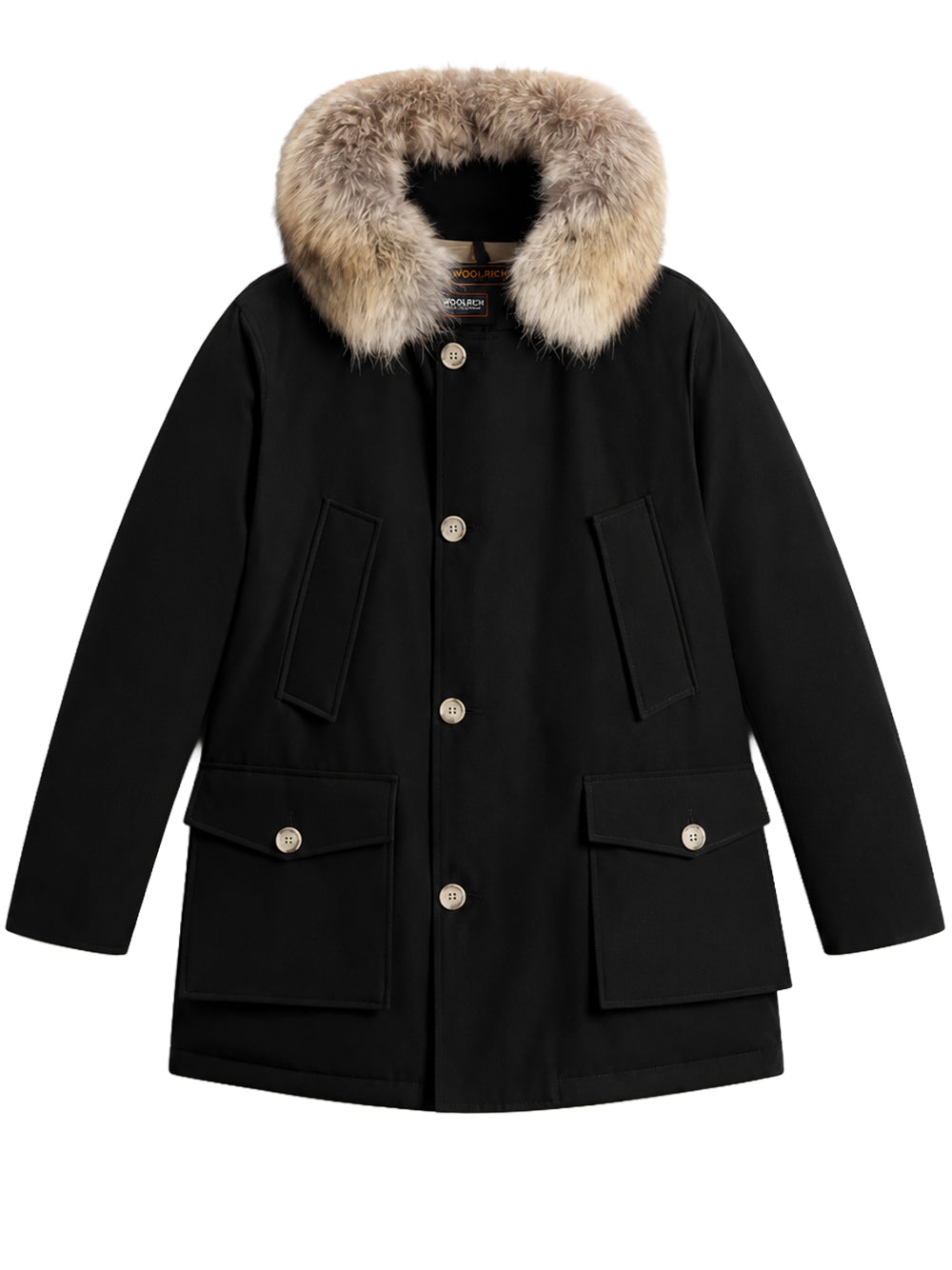 WOOLRICH-ARCTIC DETACHABLE FUR PARKA-CFWOOU0482MBUT0001 BLK/BLACK
