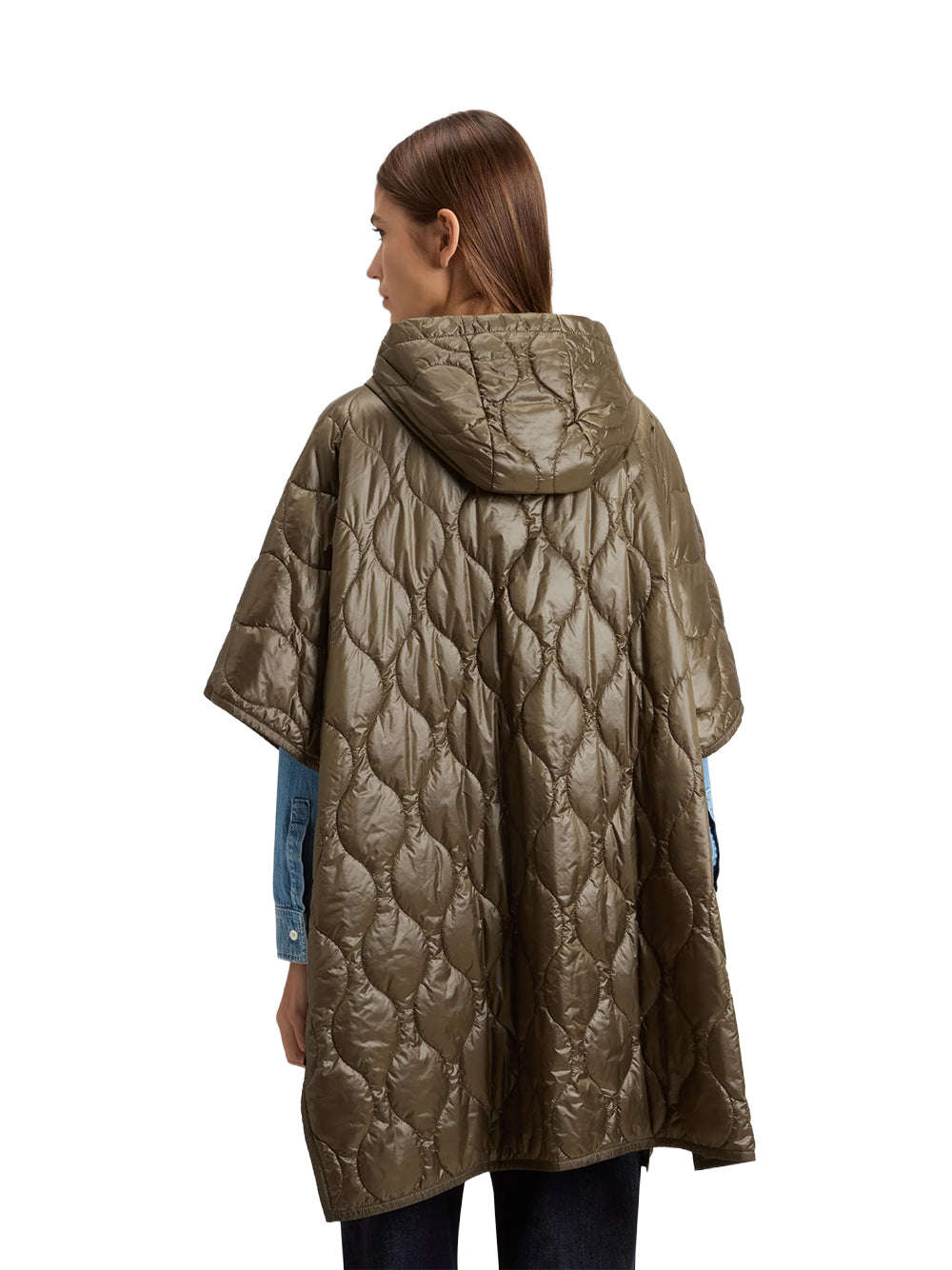 WOOLRICH-LIGHT NYLON CAPE-CFWWOU2253FRUT3937 614 DARK GREEN