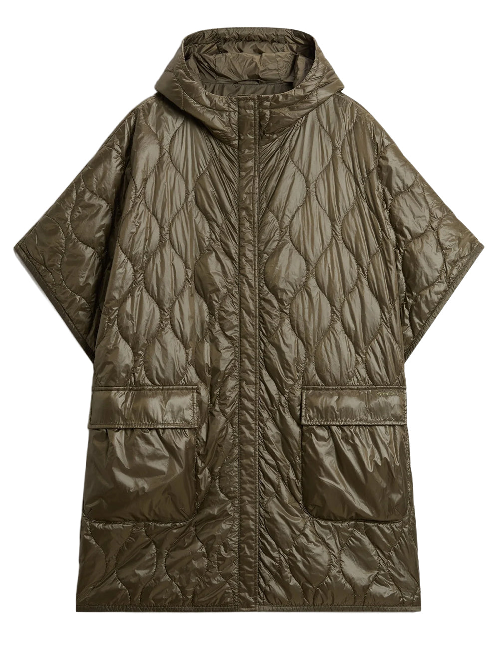 WOOLRICH-LIGHT NYLON CAPE-CFWWOU2253FRUT3937 614 DARK GREEN