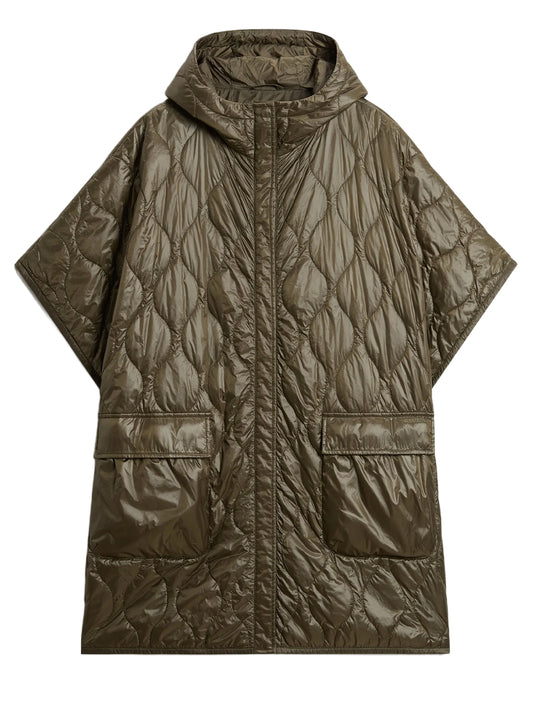 WOOLRICH-LIGHT NYLON CAPE-CFWWOU2253FRUT3937 614 DARK GREEN