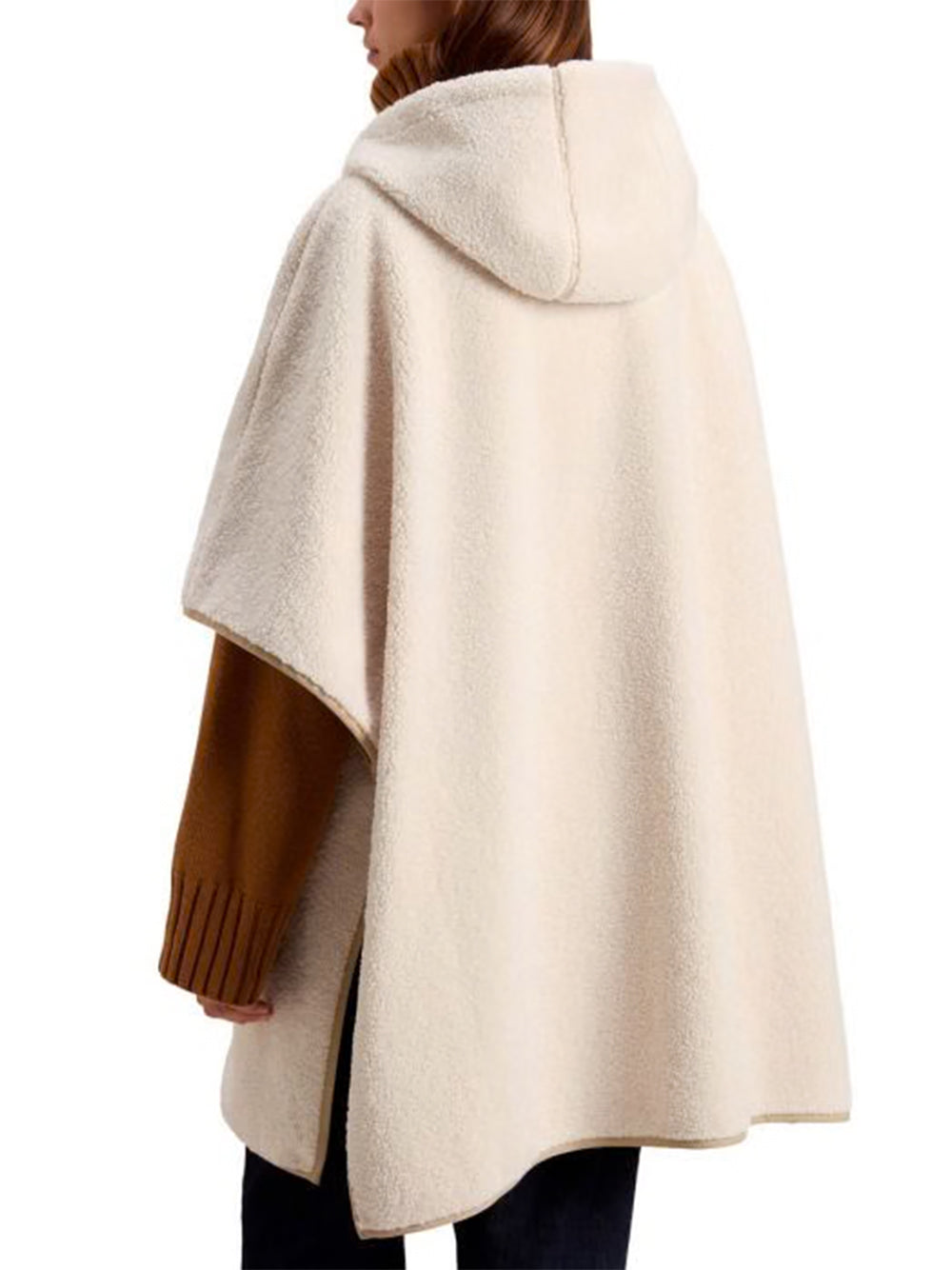 WOOLRICH-MIXED SHERPA CAPE-CFWWTS2002FRUT5521 8743 MILKY/CREAM