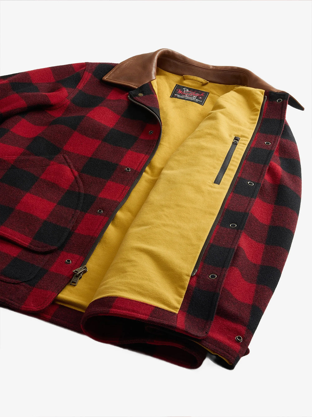 WOOLRICH-WOMEN’S CHECK BARN COAT-CFWMOU2000FRUT5656 5321 RED BUFFALO