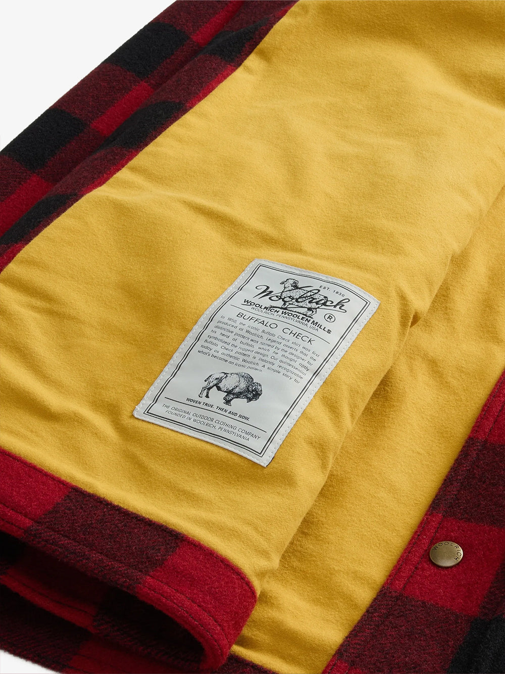 WOOLRICH-WOMEN’S CHECK BARN COAT-CFWMOU2000FRUT5656 5321 RED BUFFALO