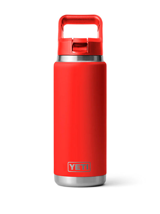 YETI-RAMBLER 26oz STRAW BOTTLE-70000003438 RESCUE RED