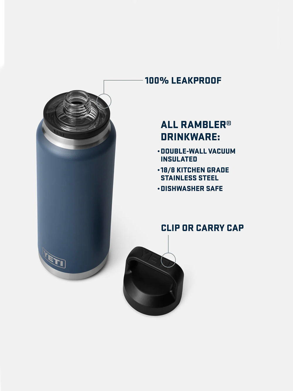 YETI-RAMBLER 36 OZ BOTTLE CHUG-70000005959 ROYAL BLUE