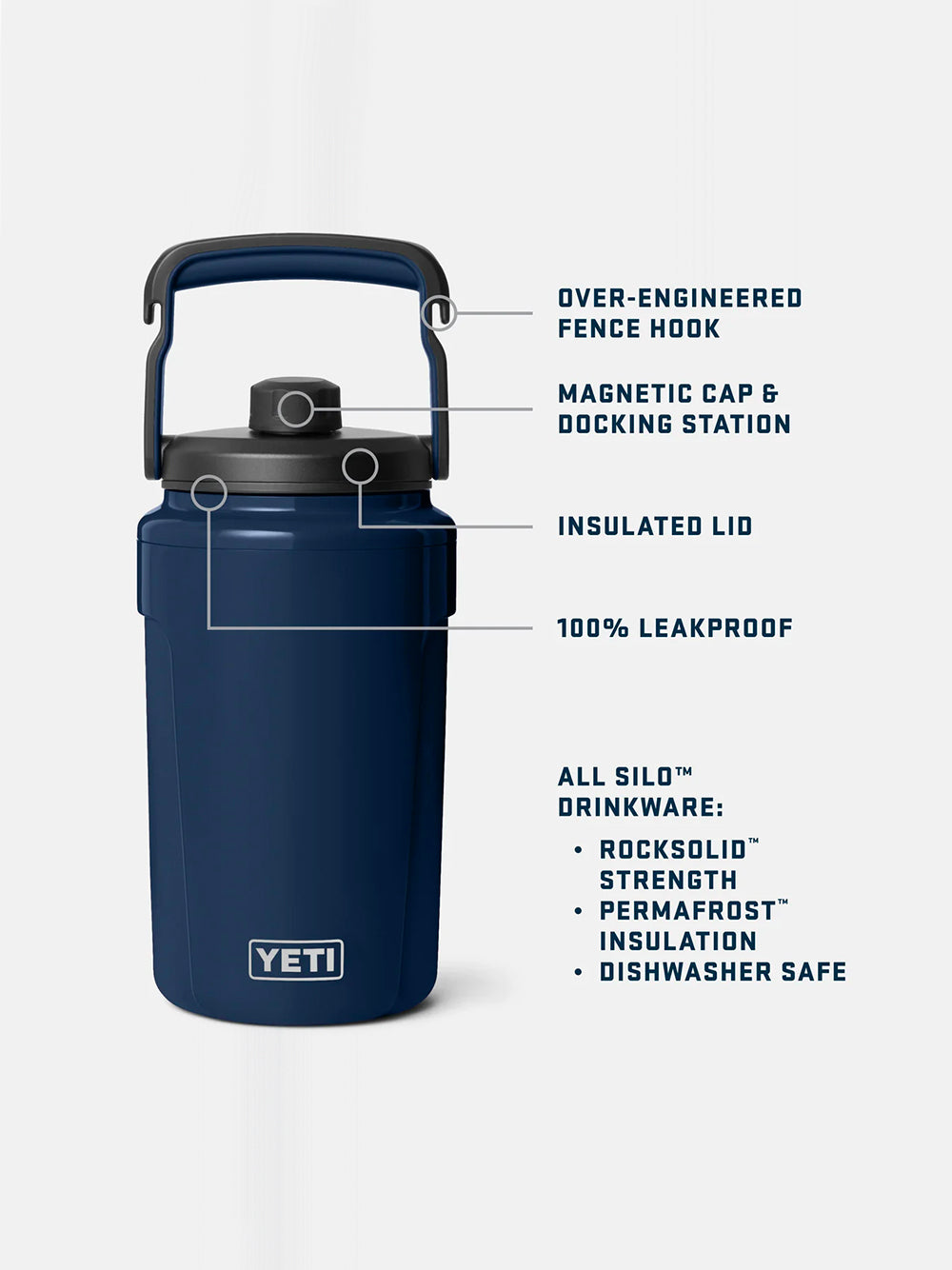 YETI-SILO 1/2 G JUG-70000002557 BLACK